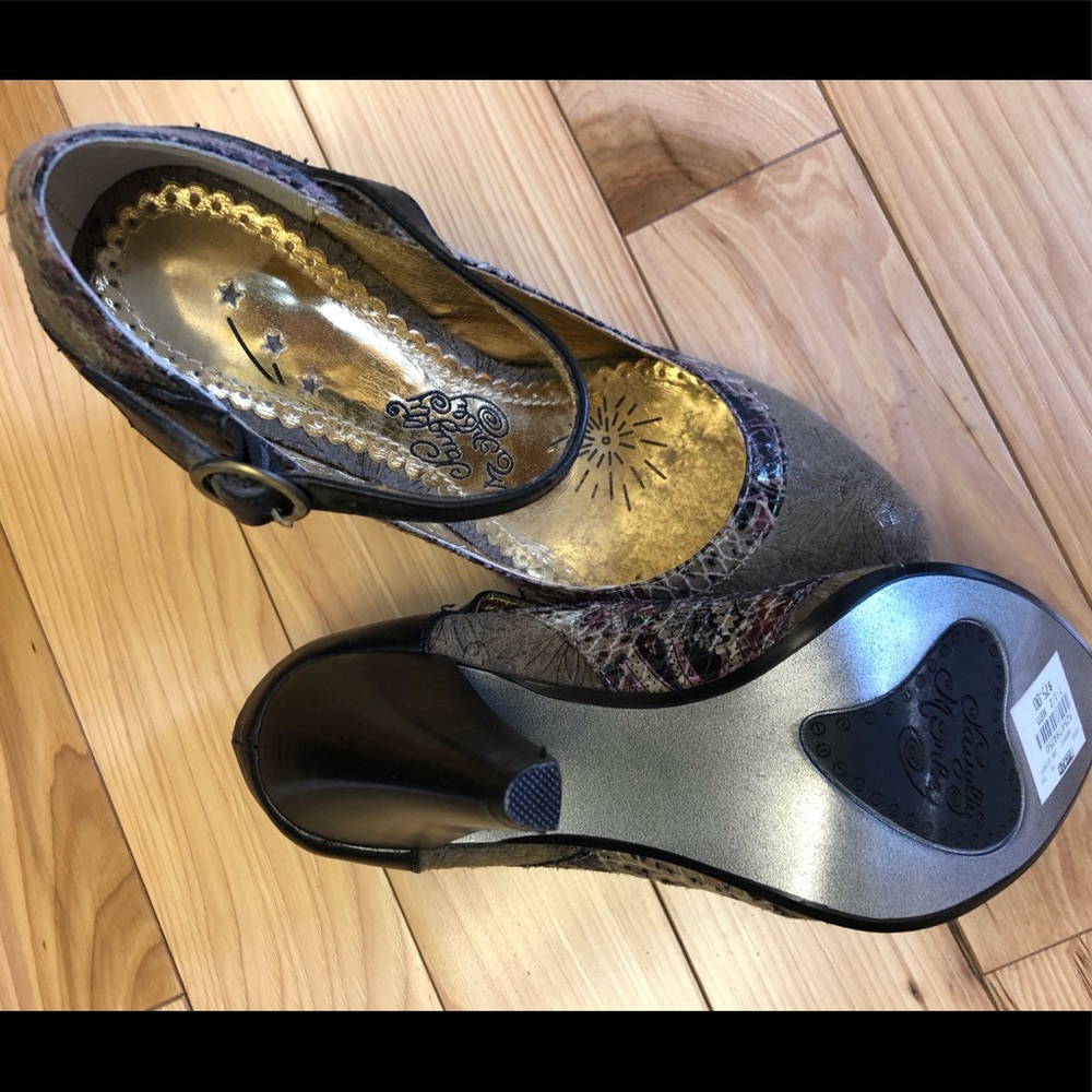 Naughty Monkey ankle-strap heels-NEW WITH TAGS